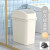卫生间垃圾桶2022厕所翻盖夹缝窄缝长方形有带盖客厅摇盖 超值清洁套餐白灰色6L+140只垃