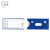 企金 磁性货架牌 50*80mm 双磁蓝色工业级磁力贴磁吸卡仓库卡磁性标签牌货架标识20个 QJ-C510