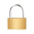 者也 黄铜薄型挂锁（25mm短梁不通开）户外防水防锈防剪防撬门锁