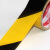 彩色PVC安全警示带黑黄斑马分界隔离线地板标识黄黑警戒胶带定制 48mm*10米请备注颜色