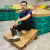 水果店超市陈列轻便假底斜坡纸板货架可移动便携纸质中岛展示货架 栏边斜坡_0.8米