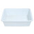 稳斯坦 白色塑料盒子方盘 零件盒 周转箱筐 物料盒元件盒 货架分拣篮子 585*440*170mm W8