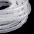 臻工品 包线管束线管电线缠绕管 一卷价 白色12mm/8米
