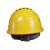 曼德锐安全帽工地男国标abs加厚透气夏施工玻璃钢头盔领导工程定制印字 新欧式透气款（黄色）（按钮）