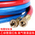 氧气管双色管8mm工业用连体高压氧气管焊割橡塑并联软管 红+蓝各100米有接头