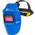 电焊面罩自动变光变色氩弧焊焊工头戴式焊帽太阳能全自动 蓝色【不变光】