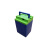 电动车电池盒48V15A20A24A加厚塑料款提手式座桶电池外壳定制 QK-23号蓝绿色
