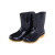 柯瑞柯林 FPB020M低筒雨靴耐磨防滑劳保雨靴单鞋男款黑色 44码 1双装