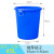 圆形大号加厚塑料大水桶储水带盖胶桶商用特大容量环卫垃圾桶 蓝色45L无盖 加厚