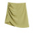 西遇（Westlink）高腰半身裙女2024年夏季新款气质设计感不规则A字裙 果绿色 26