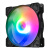 玩嘉 荧彩RGB电脑主机散热风扇12CM散热风扇游戏机箱大4D接口散热风扇 魅影五彩RGB风扇（黑色）X5个