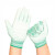 盛港（SHENGGANG）PU防静电手套轻薄透耐磨工作防护手套L 白纱绿（12付）