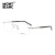 万宝龙通用款银色无框镜框黑色镜腿光学眼镜架MB0071O-004 58mm