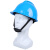 君御安全帽 1502 ABS豪华V型带透气孔 工地建筑防砸抗冲击工业头盔防护帽子  蓝色 一个价