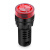 汇君22mm蜂鸣器LED声光闪光报警器扬声器讯响器AD16-22SM 红色 220V