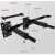 域关南 引体向上器 墙体打孔室内单双杆架健身器材 黑色
