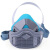 橙央1502防尘口罩工业粉尘透气口鼻罩装修电焊硅胶防毒面具呼吸器 面具+100片纤维棉