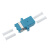 光纤耦合器LC-LC双工电信级光纤连接器适配器对接头法兰盘小方头 深蓝色 ＜0.15db