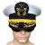 Ollymurs美海大盖帽船员白色帽子船长礼服帽子保安帽演出帽大檐帽男女通用 白色双麦穗大盖帽 60cm
