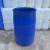 加厚塑料桶化工桶200升油桶柴油桶大口法兰桶废液大胶桶蓝色净桶 8-9成新双环闭口桶 顶部开口 易