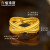 六福珠宝丝绸金足金交织实心拉丝黄金戒指 计价 GJGTBR0012 13号-约3.92克