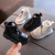 迪士尼小孩子穿的女宝宝棉鞋童鞋 女0-1-2-3岁78个月一周岁婴儿学步鞋冬 689巧红棉鞋黑色 18