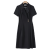 麦妮兰小个子连衣裙短袖职业黑色职场女2024新款夏季薄款ol通勤气质装 浅蓝色连衣裙 XL 112至118斤