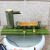 竹筒流水器太阳能水泵过滤水浆循环竹子摆件庭院鱼缸假山养鱼创意 本色带皮（竹排长45CM）无水泵