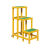 本睿玻璃钢绝缘高低凳绝缘凳电工梯凳电力高压可移动式双层凳三层平台 两层 高60cm*60*50