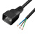 国标PDU服务器UPS电源线c13/C14/C19C20插头裸线尾连接线三孔 c20黑色三芯1.5平方 1.5m