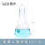 SiQi锥形瓶三角烧瓶带刻度透明玻璃试剂瓶高硼硅耐高温实验瓶多规格可选Conical Flask 锥形瓶500ml