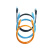 海康威视 六类网线/千兆屏蔽超导高速网络跳线DS-1NP6UDC0/E(国内标配)/ 5米（橙色/蓝色/黑色）