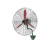 赫钢 工业风扇商用大功率强力摇头挂壁牛角扇 壁挂铝叶电风扇 豪华款500 绿色