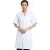 山都澳 男女长袖白大褂 实验室卫生工作服 女款（短袖） XL（170-175）