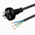澳标电源线SAA认证澳式插头线3芯0.75/1.5平方三孔裸尾连接线 澳标1.0平方 1、8米