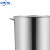 中环力安 不锈钢桶圆桶带盖商用大容量加厚不锈钢 特厚款直径20高12 容量约3.5L