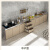 维诺亚橱柜不锈钢家用简易厨房灶台柜水盆全钢一体收纳碗柜组装橱柜 60cm平面 香槟色(图片色)