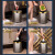 垃圾桶户外大号不锈钢厨房厕所卫生间茶水渣北欧酒店简约铁筒 15L金圈-紫薯燕麦纹