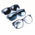 焊工护目镜电焊眼镜烧氩弧焊专用墨镜焊接防护透明防风沙防飞溅防 透明镜片五副