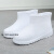 EVA泡沫雨靴夏季男女高筒防水鞋男女水靴厨房防滑耐油食品靴 白色短筒 货号991 39