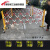 电力施工安全护栏玻璃钢绝缘移动伸缩围栏道路警示隔离栏栅栏围挡 红白色1.2米高3米长