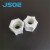 JSOE耐酸碱腐蚀PP材质卡套螺帽 卡套接头专用螺帽双卡套式管接头PP螺母 JACO接头通用螺帽 P-PG-6（3/8管径）