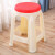 塑料凳子简约客厅熟胶加厚圆凳浴室防滑高板凳经济型餐桌椅子 酒红色大号2020款