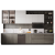 欧派整体橱柜定制厨房厨柜含厨电套餐林海系列促 3米台面+3米地柜+1米吊柜+厨电