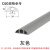 PVC软胶线槽地面灰色走线槽 抗压防踩遮缝明装理线槽黑色软槽 白色（3.5厘米宽）
