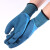 定制适用于搭把手手套劳保浸胶双层胶皮橡胶乳胶防水工地干活耐磨 防水5双 L