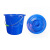 带滤网水桶大号厨房厨余茶水茶叶桶沥水篮泔水分离过滤漏网手提式 18升蓝色+盖子