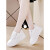 耐克乔丹白鞋女款夏季新款厚底内增高运动防滑舒适百搭休闲板鞋 白色 36