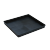 塑料防静电方盘长方形方盘加厚元件盒物料盒零件盒工具周转箱黑色胶盘 01号150*100*50mm