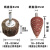 打磨不锈钢的专用磨头金属抛光直磨机百叶轮带柄叶轮砂布内圆磨头 锥形  25MM 【80目】